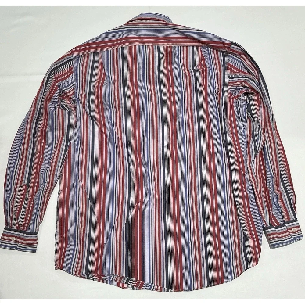 Polo Ralph Lauren Westerton Shirt Mens Large Red Striped Casual Preppy Cotton